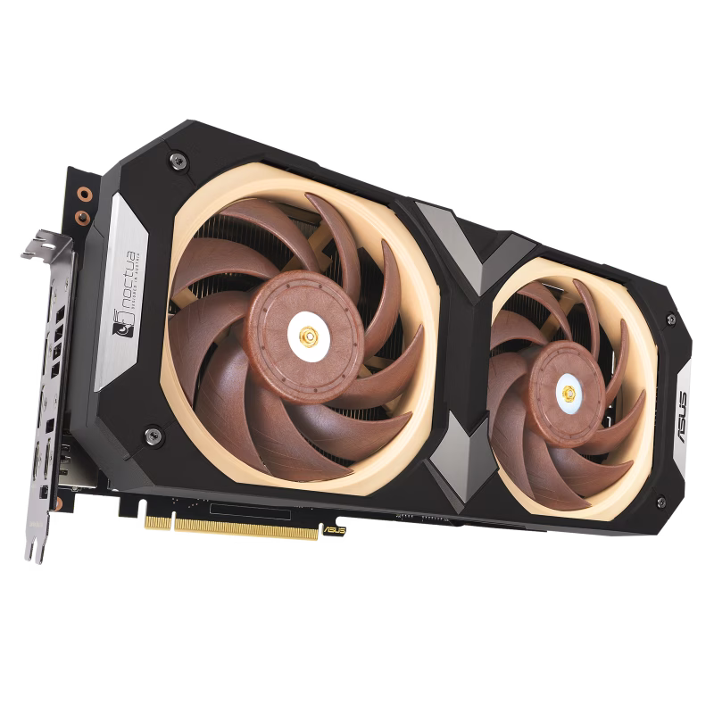 ASUS GeForce RTX 4080 SUPER Noctua OC Edition Graphics Card, 16GB GDDR6X 256-bit Memory, 2595 MHz Boost Clock, 9728 CUDA Cores, 22.4 Gbps Memory Speed, OpenGL4.6, PCI E 4.0, 2x HDMI, 3x DP | 90YV0KA2-M0NA00 thumbnail 5