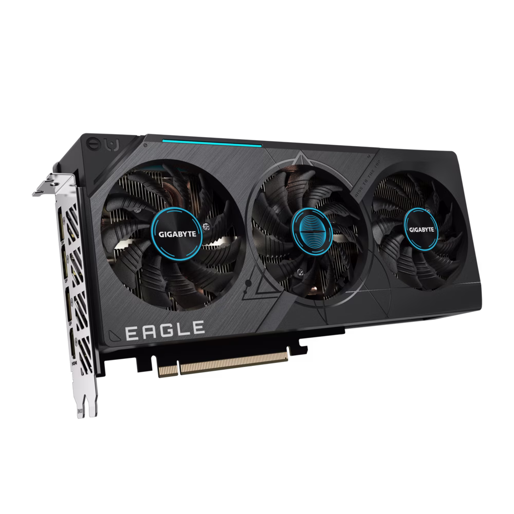 Gigabyte GeForce RTX 4070 SUPER EAGLE OC Nvidia DLSS 3 12G Graphic card, 12 GB GDDR6X 192 bit , 7168 CUDA Cores, 2535 MHzClock, max resolution 7680x4320, Dual BIOS, RGB Fusion | GV-N407SEAGLE OC-12GD thumbnail 7