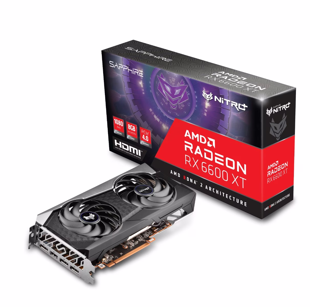 Sapphire Nitro+ Radeon RX 6600 XT 8GB GDDR6 Graphics Card, 128-Bit, OpenGL 4.6, 1 x HDMI, 3 x DisplayPort, PCI Express 4.0 ATX Video Card | 11309-01-20G thumbnail 7