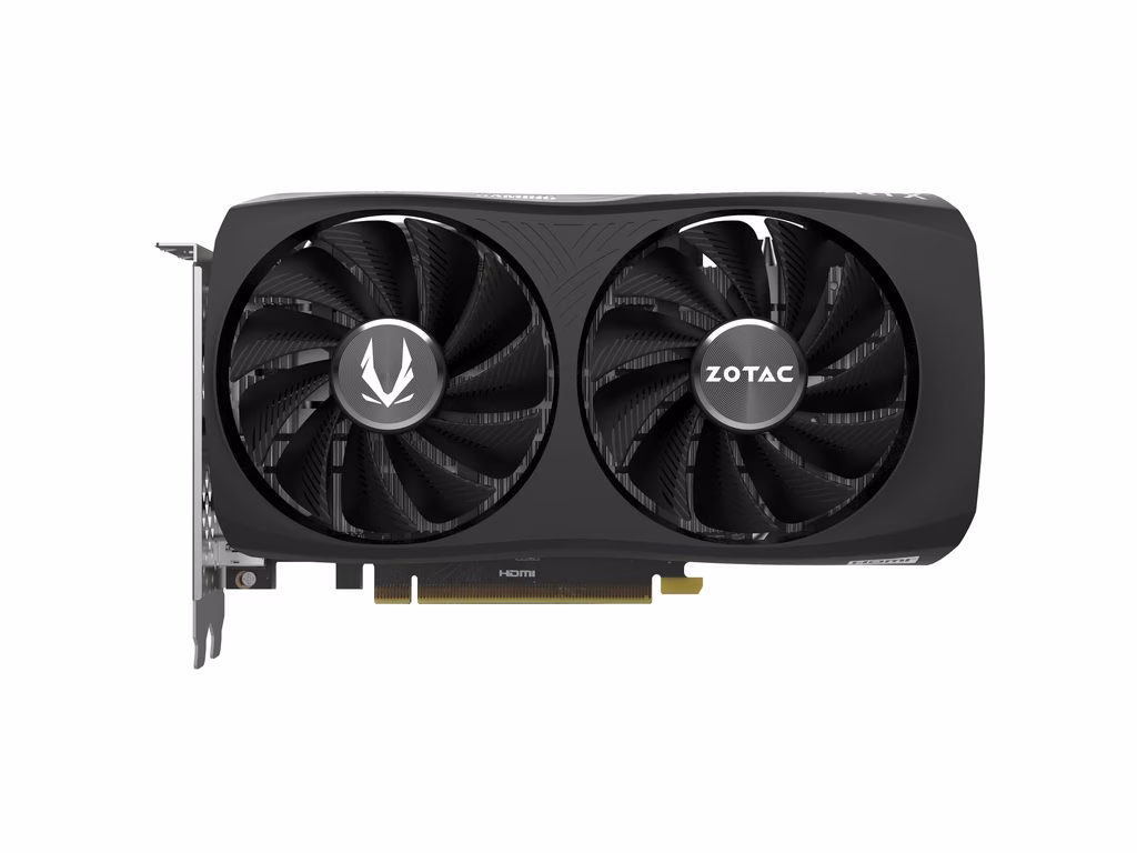 ZOTAC GAMING GeForce RTX 4060 8GB Twin Edge Graphic card, 8GB GDDR6, PCI, 128-bit, 3 x DisplayPort, 1 x HDMI, 3072 CUDA cores, Air Cooled |  ZT-D40600E-10M image