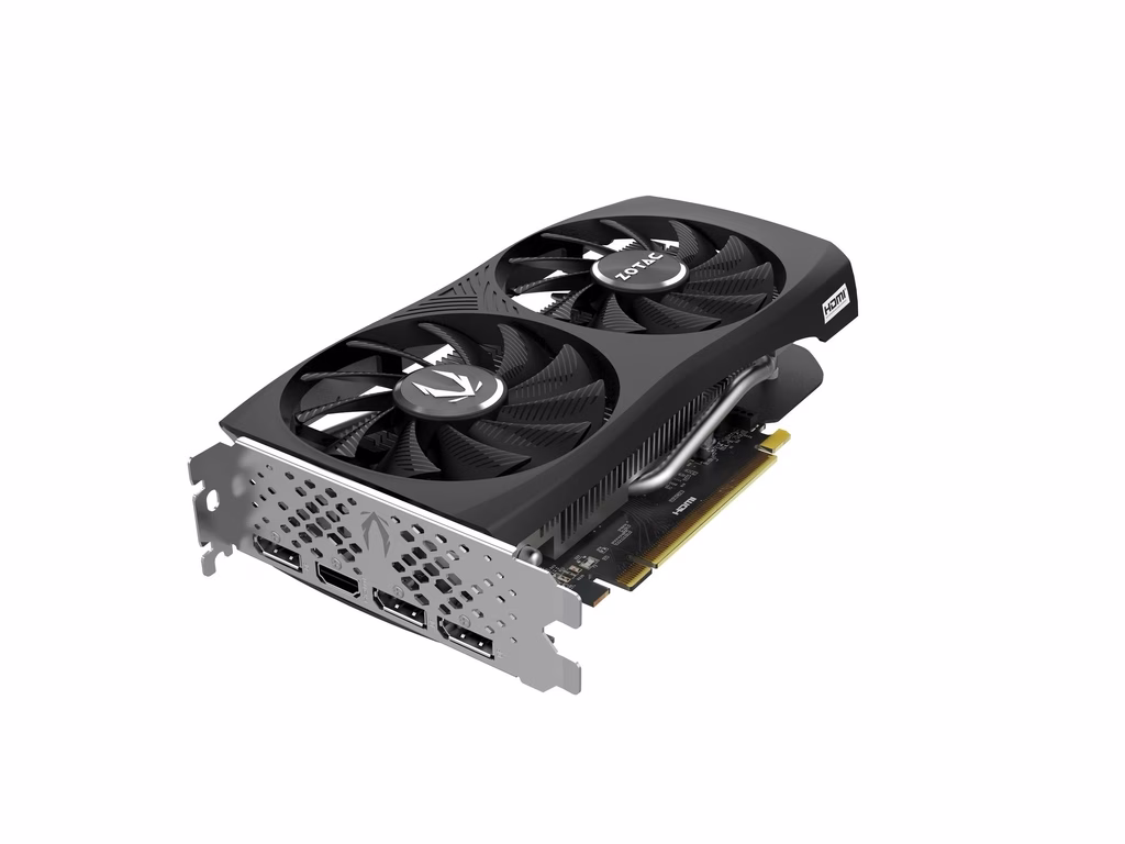 ZOTAC GAMING GeForce RTX 4060 8GB Twin Edge Graphic card, 8GB GDDR6, PCI, 128-bit, 3 x DisplayPort, 1 x HDMI, 3072 CUDA cores, Air Cooled |  ZT-D40600E-10M thumbnail 2
