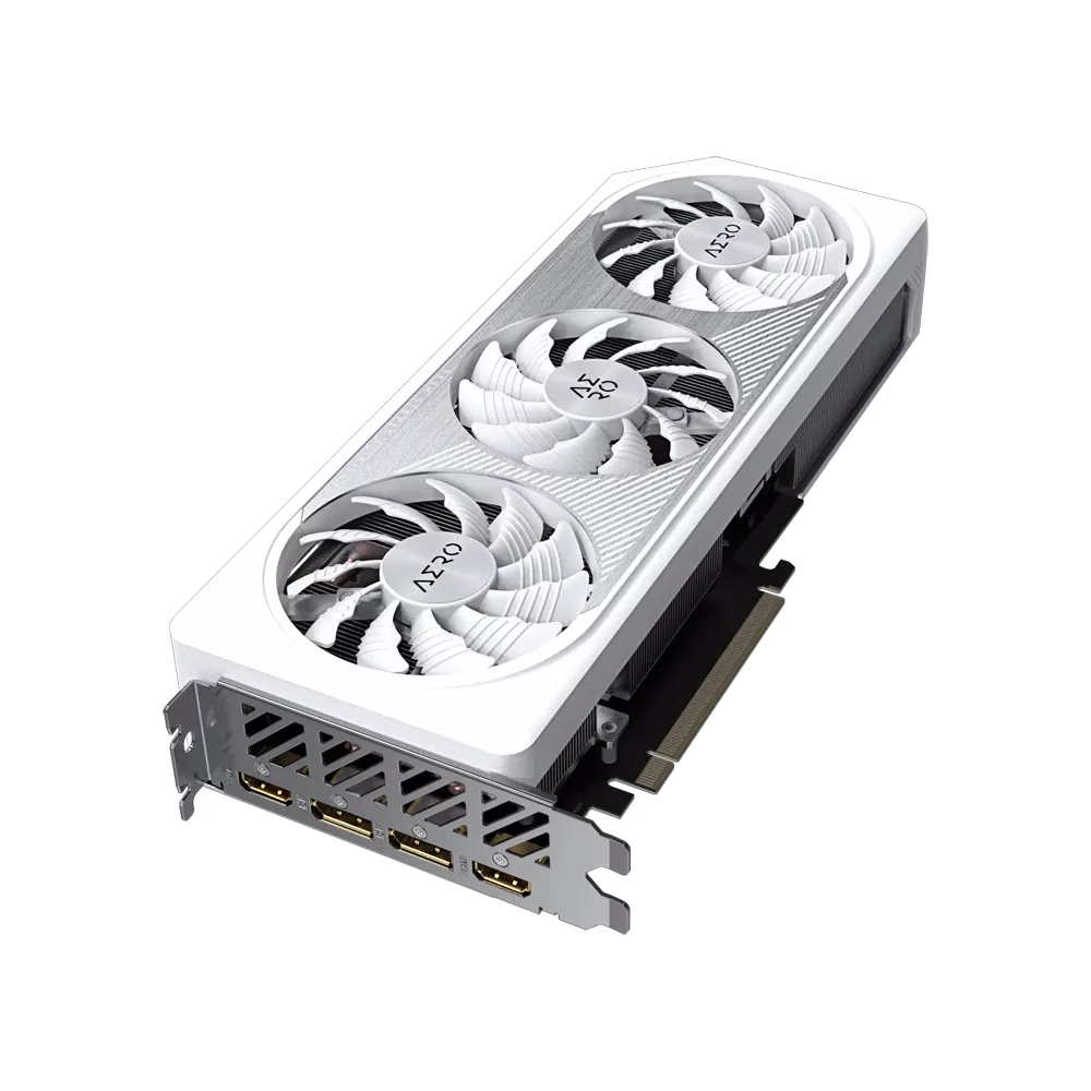 Gigabyte GeForce RTX 4060 Ti AERO OC 16GB Graphic card, 18 Gbps 128 bit DDR6, 4352 CUDA Cores, 7680x4320 Max resol, 2595 MHz Max Clock, White | GV-N406TAERO OC-16GD thumbnail 7