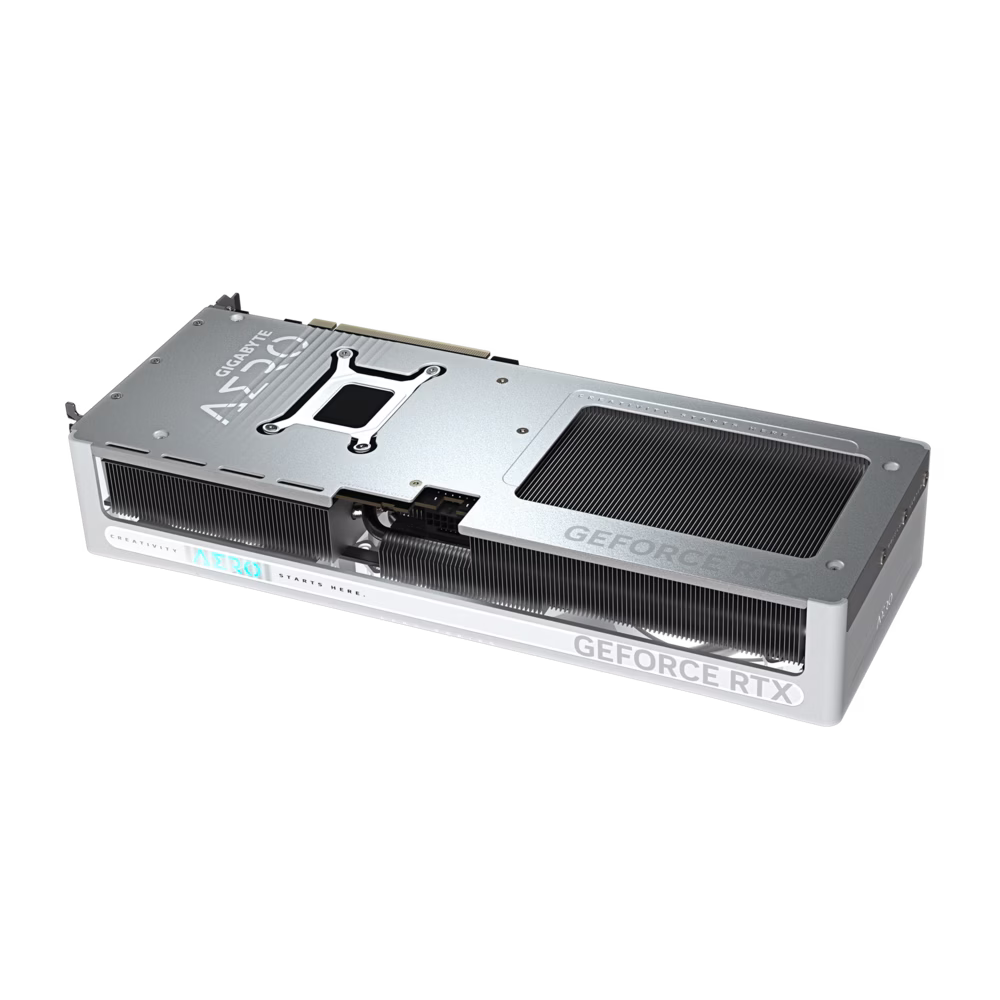 Gigabyte GeForce RTX 5070 AERO OC 12G 12 GB GDDR7 White Graphics card, 192 bit 28 Gbps, PCI-E 5.0, 2625 MHz Core Clock, NVIDIA Blackwell Architecture DLSS 4 | GV-N5070AERO OC-12GD thumbnail 5