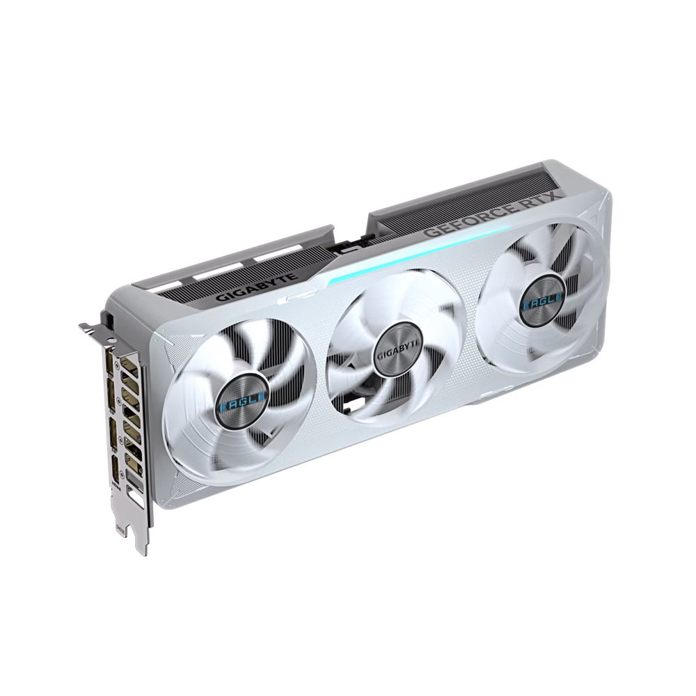 Gigabyte NVIDIA GeForce RTX 5070 EAGLE OC ICE SFF 12G Graphic Card, 12GB GDDR7 192bit, 6144 CUDA Cores, Max Boost 2587 MHz, DLSS 4, White | GV-N5070EAGLEOC ICE-12GD thumbnail 11