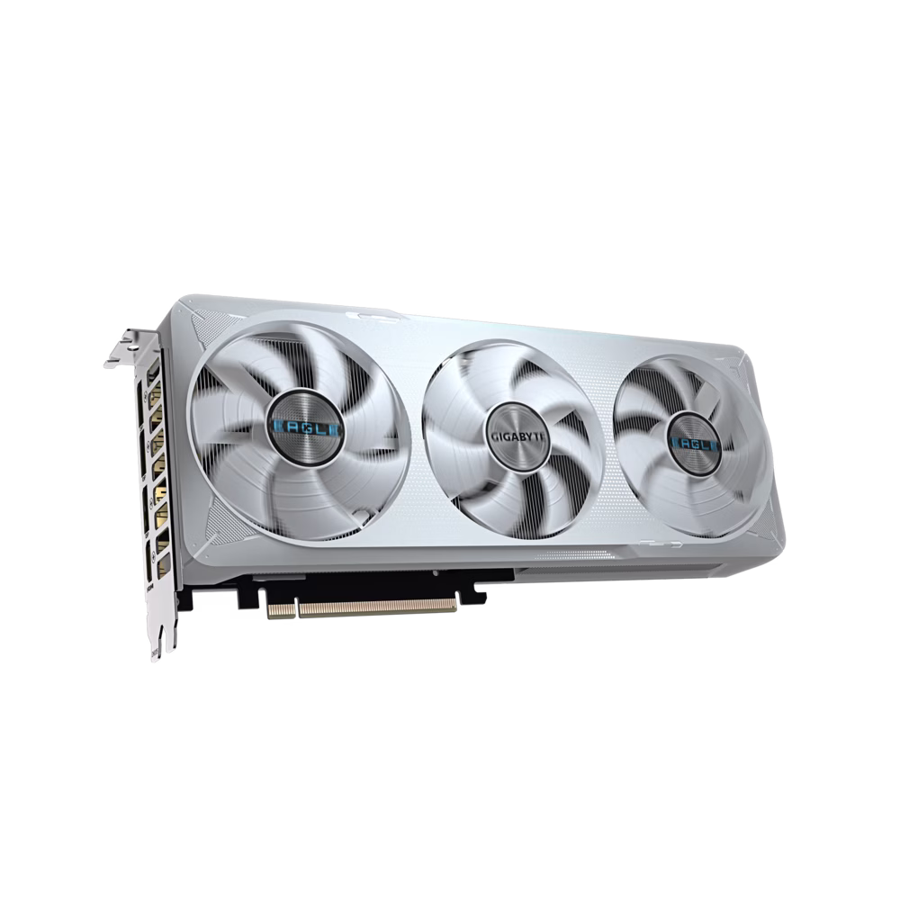 Gigabyte NVIDIA GeForce RTX 5070 EAGLE OC ICE SFF 12G Graphic Card, 12GB GDDR7 192bit, 6144 CUDA Cores, Max Boost 2587 MHz, DLSS 4, White | GV-N5070EAGLEOC ICE-12GD thumbnail 9