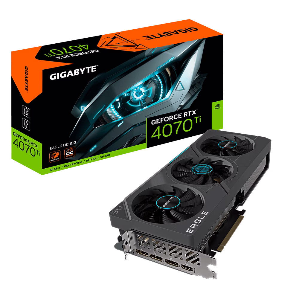 GIAGABYTE GeForce RTX 4070 EAGLE OC Graphics Card, 12G GDDR6X 192 bit Memory, 7680 CUDA Cores, 2565 MHz Core Clock, 21Gbps Memory Clock, PCI-E 4.0, DP 1.4 *3 HDMI 2.1 *1 | GV-N407EAGLE OC-12GD thumbnail 3