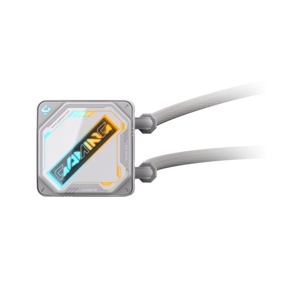 GIGABYTE GAMING 360 ICE White Liquid CPU Cooler, 360mm Radiator, 3x 120mm ARGB Fan, 4500 RPM +/-10% Pump Speed, 61.61 CFM Max Airflow, FEP Tube with Nylon Sleeve, White | GP-GIGABYTE GME 360I thumbnail 3