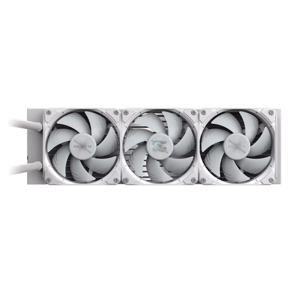GIGABYTE GAMING 360 ICE White Liquid CPU Cooler, 360mm Radiator, 3x 120mm ARGB Fan, 4500 RPM +/-10% Pump Speed, 61.61 CFM Max Airflow, FEP Tube with Nylon Sleeve, White | GP-GIGABYTE GME 360I thumbnail 2