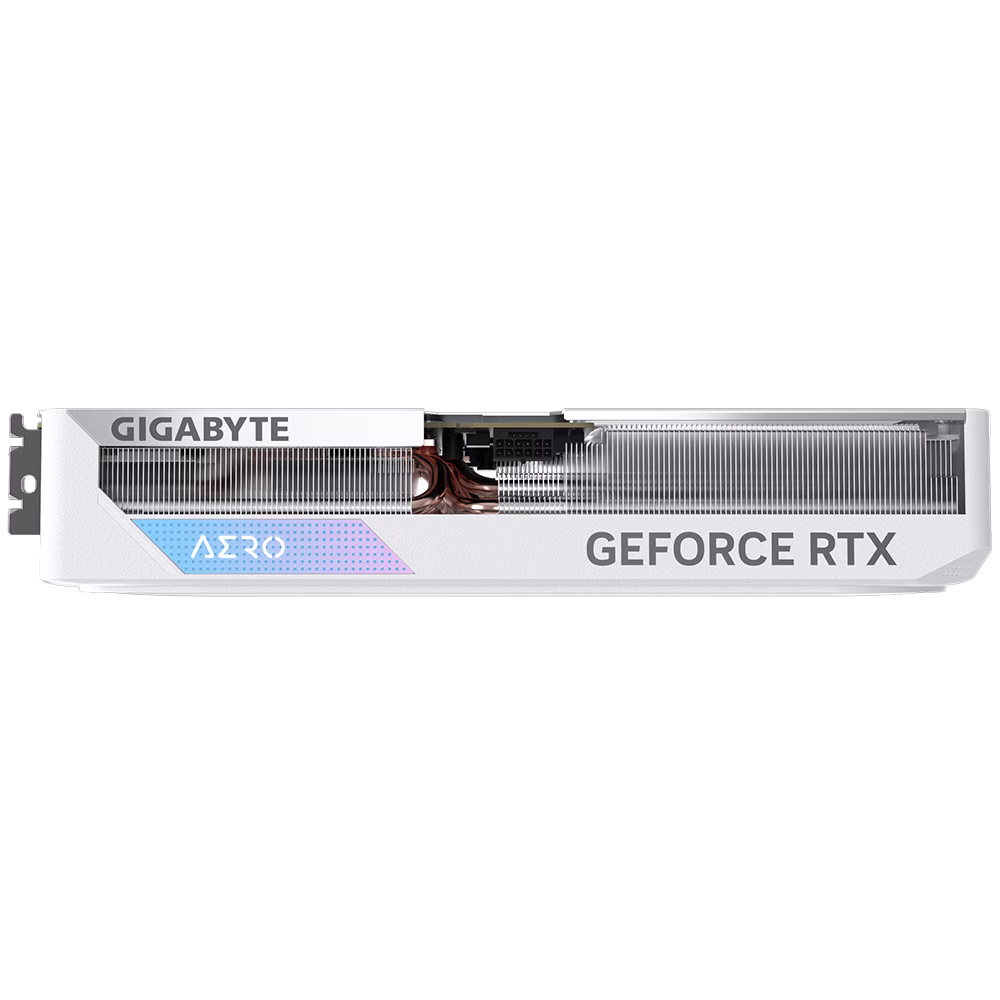 Gigabyte GeForce Nvidia RTX 4070 Ti SUPER AERO OC 16GB Graphic Card, 21 Gbps 256 bit GDDR6X, 8448 CUDA Cores, 2655 MHz Core Clock, 7680x4320 Max resol., White | GV-N407TSAERO OC-16GD thumbnail 3