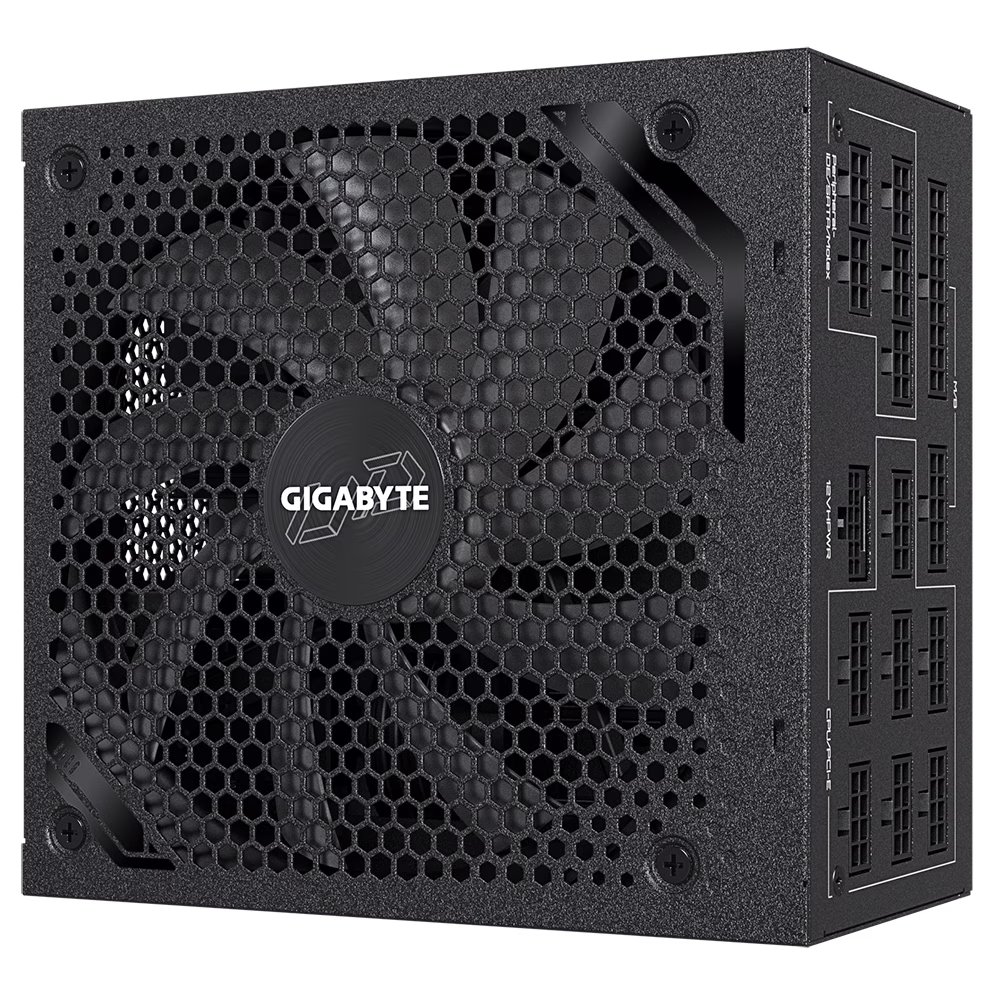 GIGABYTE UD1300GM PG5 Fully Modular Power Supply, PCIe Gen 5.0, 1300W, 80 PLUS Gold Efficiency, Double Ball Bearing Fan, ATX 12V v3.1, Black | GP-UD1300GM PG5 thumbnail 2