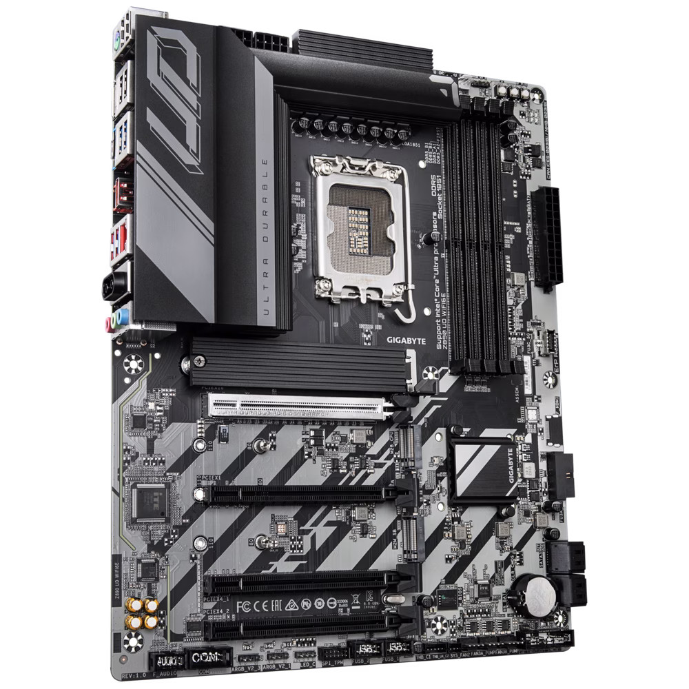 GIGABYTE Z890 UD WIFI6E LGA1851 DDR5 ATX Motherboard, 4 x DIMMs up to 256 GB, 3 x M.2 Slots, Full-length PCIe slots,  Wi-Fi 6E & BT 5.3 | Z890 UD WIFI6E thumbnail 4
