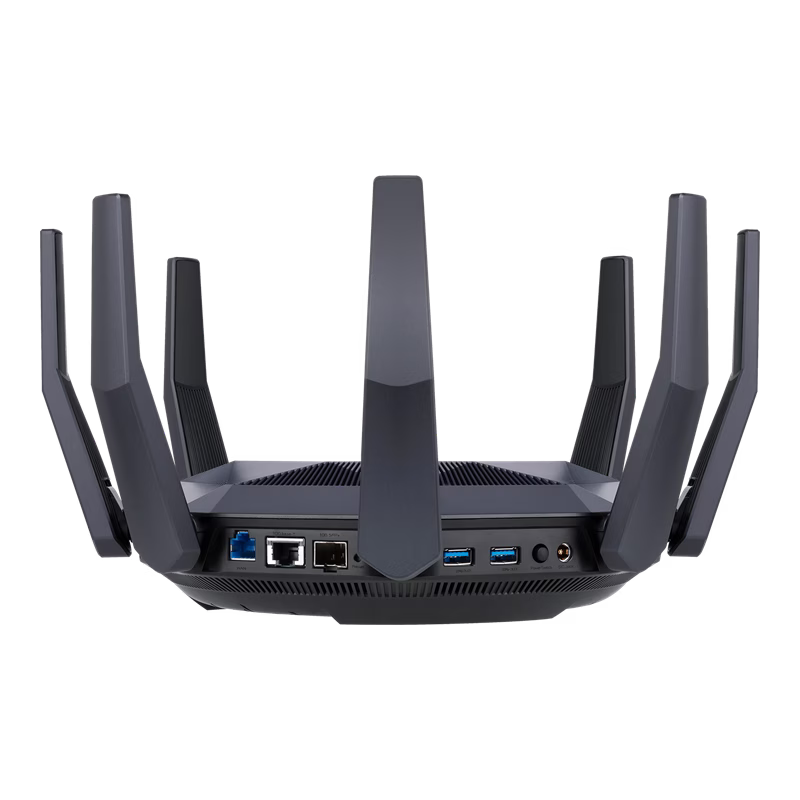  Asus RT-AX89X AX6000 AiMesh Wireless Rrouter, Ethernet, Dual-band (2.4 GHz / 5 GHz), 3G, 4G, Black | 90IG04J1-BM3010 thumbnail 5
