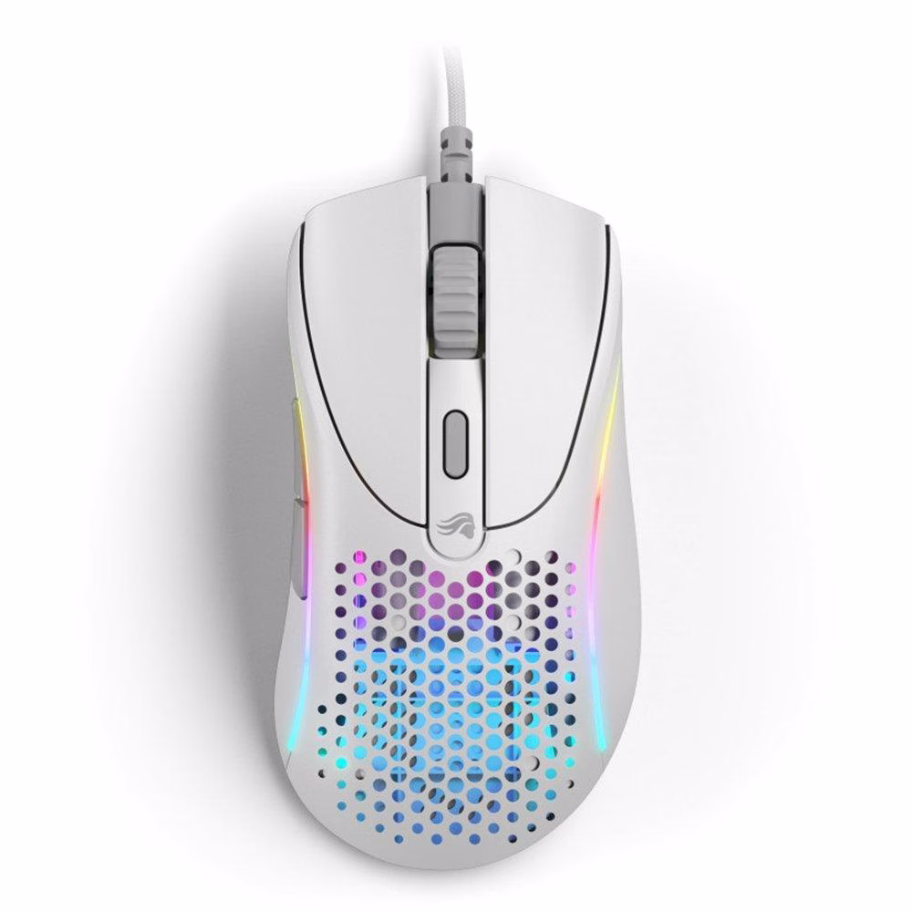 Glorious Model D 2 Wired RGB Gaming Mouse, Ergonomic Shape with 6 buttons, 26,000 DPI BAMF 2.0 Optical Sensor, White | GLO-MS-DV2-MW  thumbnail 2