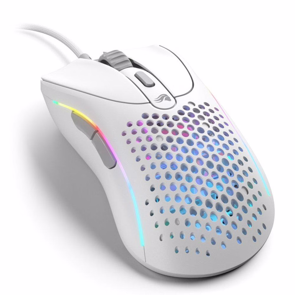 Glorious Model D 2 Wired RGB Gaming Mouse, Ergonomic Shape with 6 buttons, 26,000 DPI BAMF 2.0 Optical Sensor, White | GLO-MS-DV2-MW  thumbnail 3