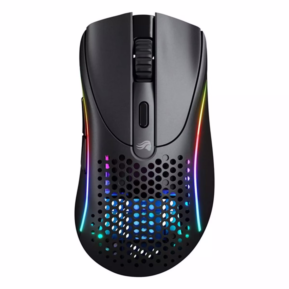 Glorious Model D 2 Wireless RGB Gaming Mouse, 26,000 DPI BAMF 2.0 Sensor, 2.4 GHz, Bluetooth, and Wired, Ergonomic shape with 6 buttons, Black | GLO-MS-DWV2-MB thumbnail 2