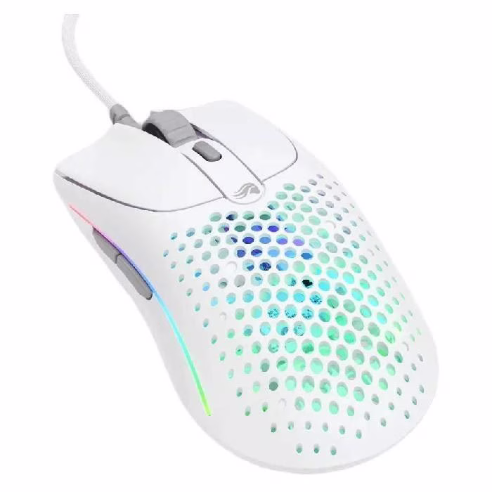 Glorious Model O2 Wired RGB Gaming Mouse, 26,000 DPI BAMF 2.0 Sensor, White | GLO-MS-OV2-MW image