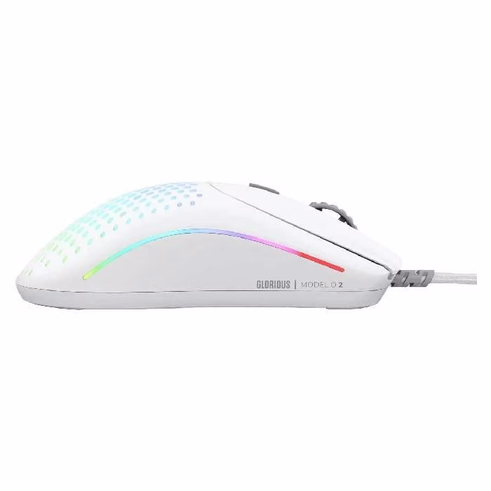 Glorious Model O2 Wired RGB Gaming Mouse, 26,000 DPI BAMF 2.0 Sensor, White | GLO-MS-OV2-MW thumbnail 4