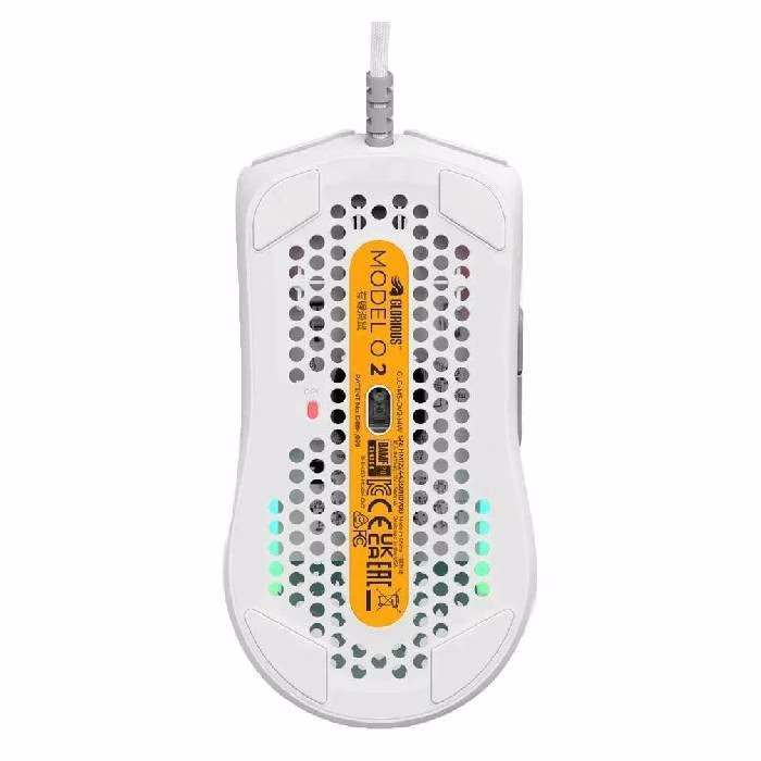 Glorious Model O2 Wired RGB Gaming Mouse, 26,000 DPI BAMF 2.0 Sensor, White | GLO-MS-OV2-MW thumbnail 5