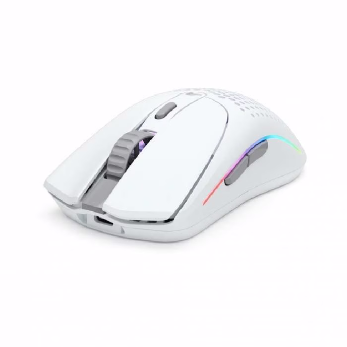Glorious Model O2 Wireless RGB Gaming Mouse, 26,000 DPI BAMF 2.0 Sensor, 2.4 Ghz / Bluetooth wireless, White | GLO-MS-OWV2-MW thumbnail 3