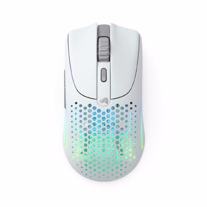 Glorious Model O2 Wireless RGB Gaming Mouse, 26,000 DPI BAMF 2.0 Sensor, 2.4 Ghz / Bluetooth wireless, White | GLO-MS-OWV2-MW thumbnail 4