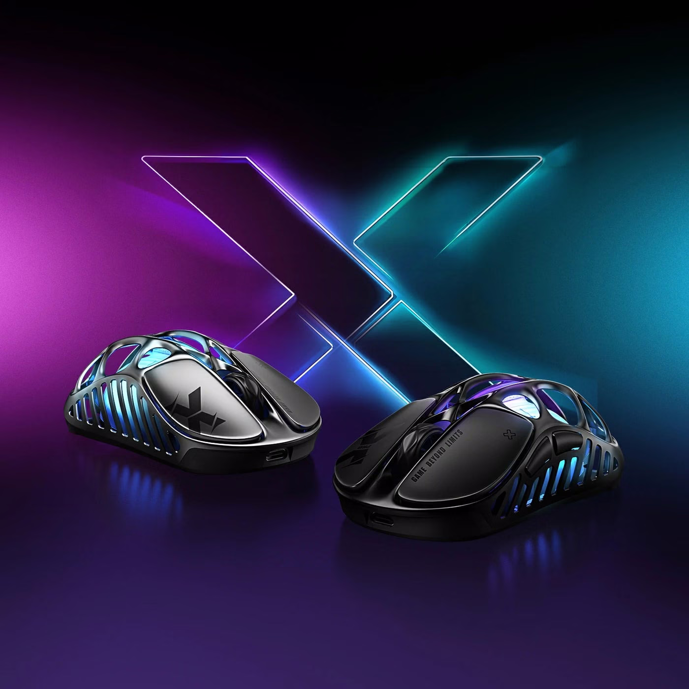 Gravastar Mercury X Magnesium Alloy Frame Wireless Gaming Mouse, 1,000 Hz, 32,000 DPI, Tri-mode (Wired/Bluetooth 5.1/2.4GHz Wireless) Connectivity | GSX_BLK thumbnail 2