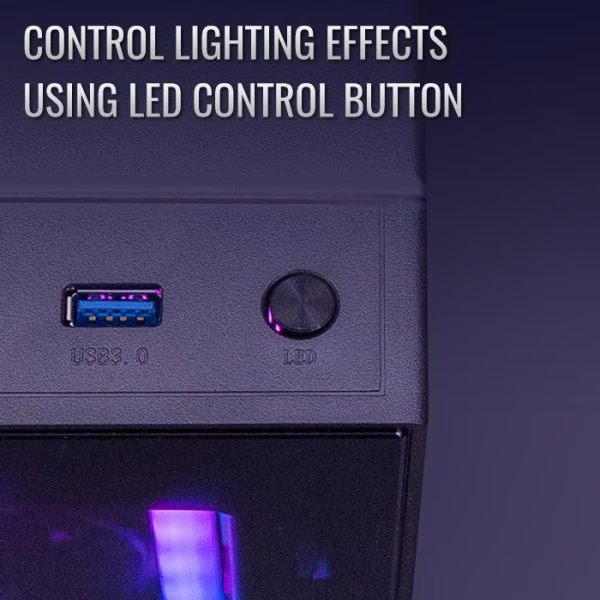 Aerocool H66F RGB Control Hub, Access 16.8 Million Colors & More Lighting Effects, Connect Up to Six 6-Pin ARGB Fans, Control Light Effects with Remote Control, Black | AC-H66F thumbnail 6