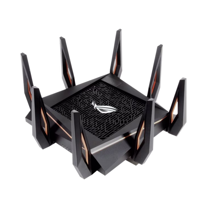 ASUS ROG Rapture GT-AX11000, Tri-Band 10 Gigabit WiFi Router, Aiprotection Lifetime Security, AiRmesh Compatible for Mesh WIFI System, World???s first 10 Gigabit Wi-Fi router, Wifi 6, Wireless 802.11Ax | 90IG04H0-MU9G00 thumbnail 7