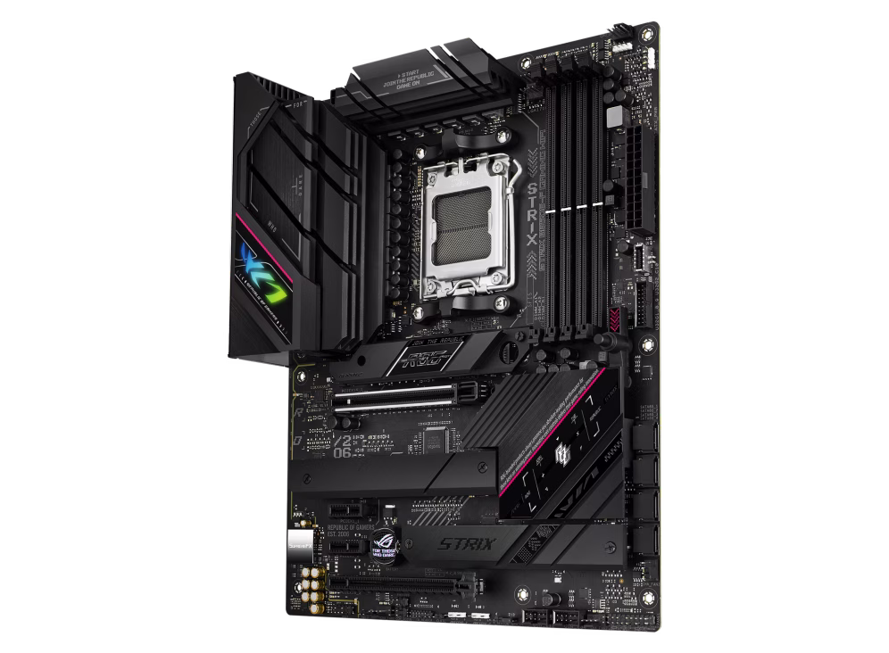 ASUS ROG STRIX B650E-F GAMING WIFI ATX Motherboard, AM5 Socket, AMD B650 Chipset, Intel 2.5Gb Ethernet, 4 x 2-Channel DDR5 128GB Max, 1xPCIe 5.0x16, 3xM.2 PCIe, USB 2.0/3.2 1xHDMI/DP | 90MB1BQ0-M0EAY0 thumbnail 2