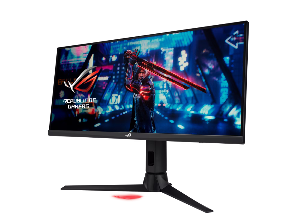 ASUS ROG Strix XG309CM Gaming Monitor ??? 30 inch (29.5 inch viewable) 2560x1080, overclocking 220Hz* (Above 144Hz), 1ms (GTG), Fast IPS, Extreme Low Motion Blur Sync, USB Type-C, 110% sRGB, G-Sync compatible, KVM support, Tripod socket. thumbnail 4