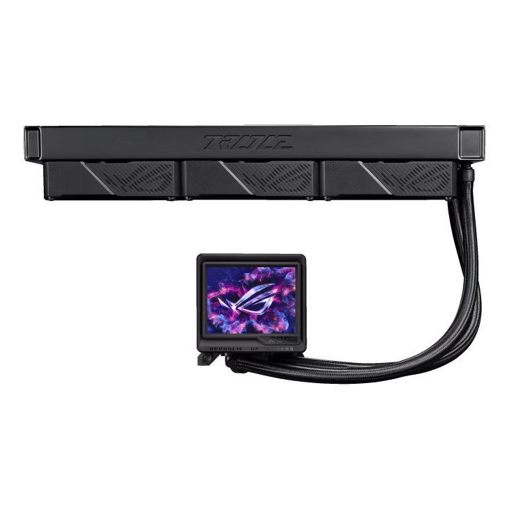 ASUS ROG Ryujin III 360 ARGB Extreme AIO Liquid CPU Cooler, 3.5" Magnetic LCD Display, Asetek Emma Gen 8th V2 Pump, LGA 1851 & AM5 Ready, Black | 90RC0131-M0EAY0 thumbnail 6