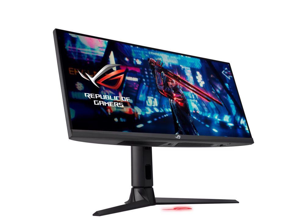 ASUS ROG Strix XG309CM Gaming Monitor ??? 30 inch (29.5 inch viewable) 2560x1080, overclocking 220Hz* (Above 144Hz), 1ms (GTG), Fast IPS, Extreme Low Motion Blur Sync, USB Type-C, 110% sRGB, G-Sync compatible, KVM support, Tripod socket. thumbnail 5
