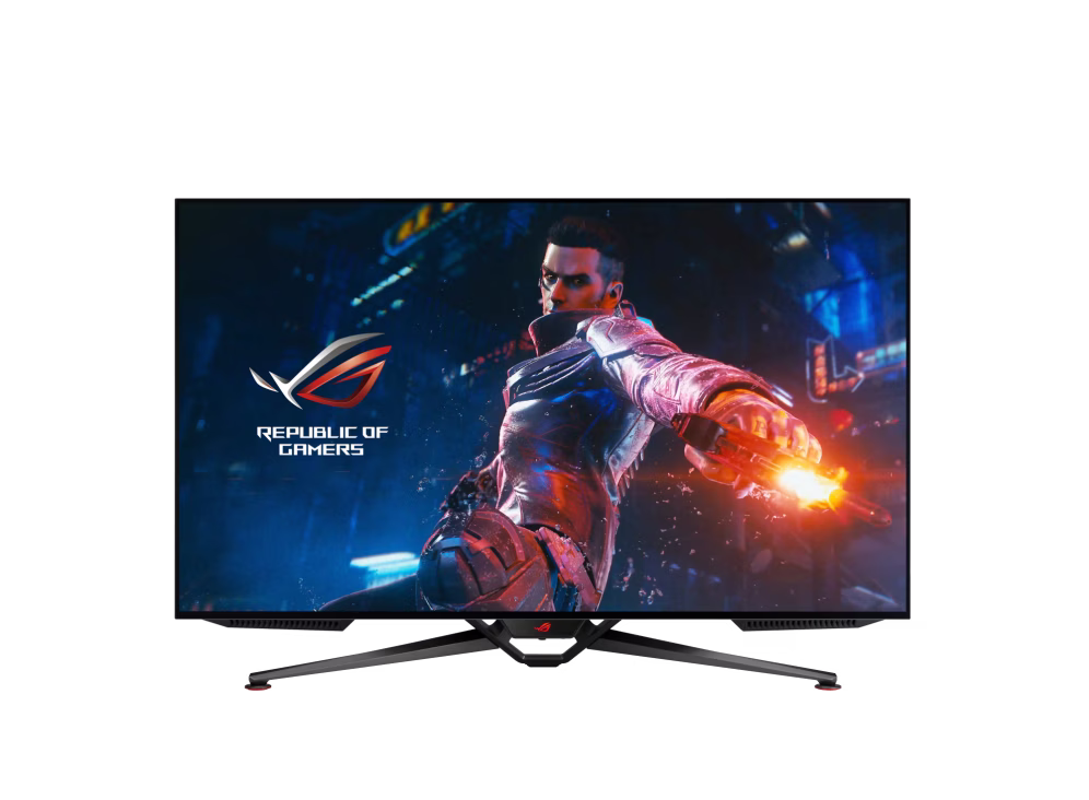 ROG Swift OLED PG42UQ  ROG Swift OLED PG42UQ gaming monitor ??? 41.5-inch 4K, OLED, 138Hz (overclocked), 0.1 ms (GTG), G-SYNC, anti-glare micro-texture coating, custom heatsink, uniform brightness, 98% DCI-P3, true 10-bit, HDMI 2.1, DP | 90LM0850-B01170 thumbnail 5