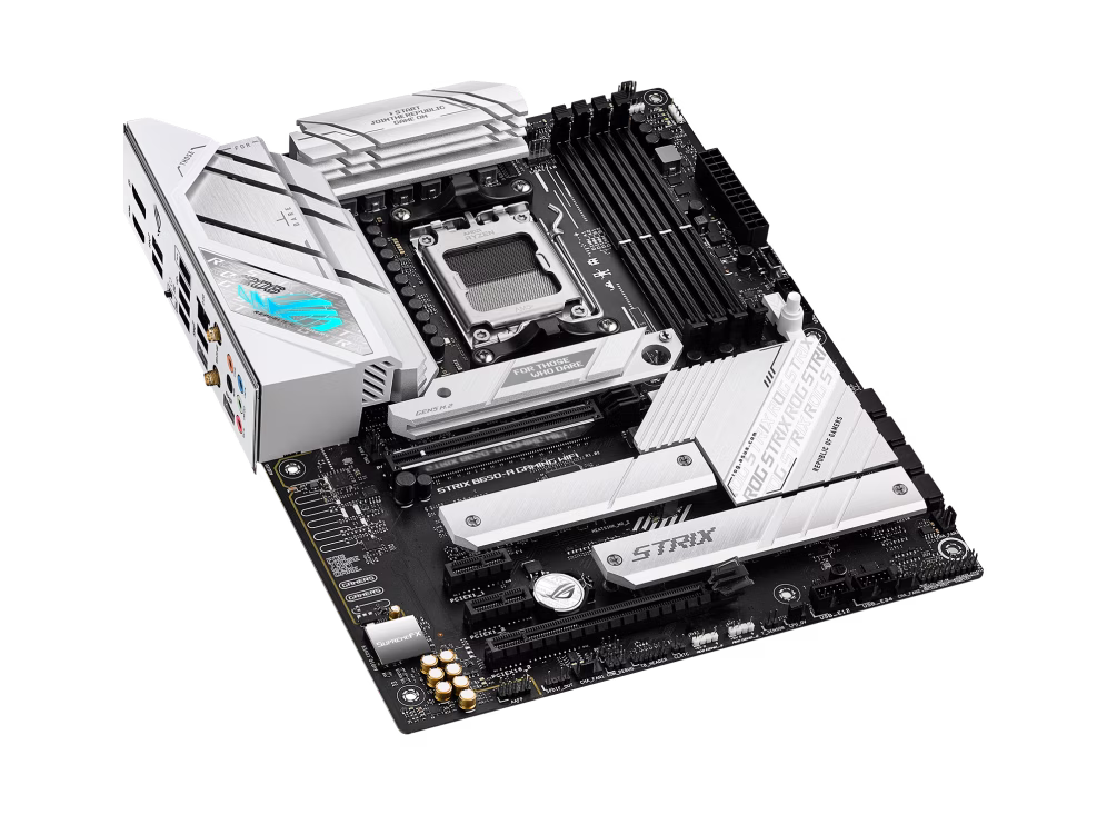 Asus Rog Strix B650-A Gaming Wi-Fi ATX DDR5 Motherboard, AMD Socket AM5, B650 Chipset, 2.5Gb Ethernet, Bluetooth, WiFi 6E 6GHz, Max 128GB 4xDIMM Memory, PCIe 4.0x16, 3xM.2 Slot | 90MB1BP0-M0EAY0 thumbnail 3