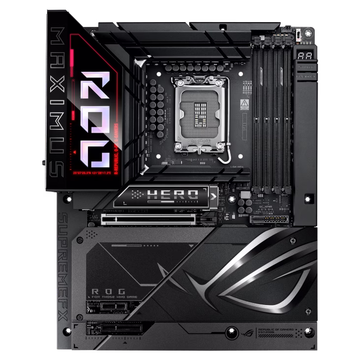 ASUS ROG Maximus Z890 Hero BTF LGA 1851 ATX Motherboard, Intel Z890 Chipset,4x DIMM DDR5 Slot, Up to 256GB Max Memory, 1x PCIe 5.0 x16 SafeSlot, 6x M.2 Slots, WiFi & BT Connectivity | 90MB1KG0-M0EAY0 thumbnail 2