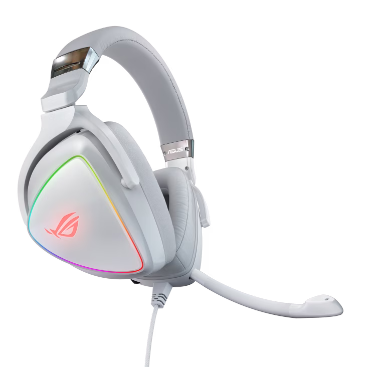 Asus Rog Delta RGB Gaming Headset, Microphone Sensitivity -40 dB, Frequency Response 20 Hz, USB Type-C or USB, White Edition | 90YH02HW-B2UA00 thumbnail 3
