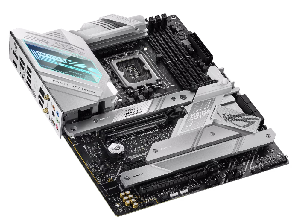 ROG STRIX Z690-A GAMING WIFI  Intel?? Z690 LGA 1700 ATX motherboard with PCIe?? 5.0, 16+1 DrMos, DDR5, Two-Way AI Noise Cancelation, AI Overclocking, AI Cooling, AI Networking, WiFi 6E, Intel 2.5 Gb Ethernet, four M.2 slots with heatsinks PCIe 4.0 NVMe??  thumbnail 7