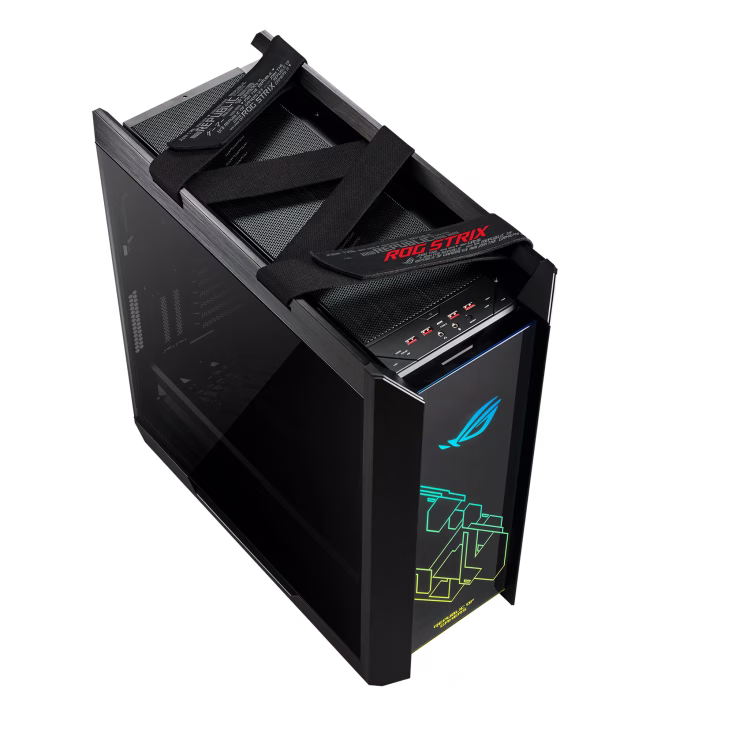ASUS ROG Strix Helios Gx601 ROG Strix Helios RGB ATX/EATX mid-tower Gaming Case, Aluminum frame, GPU braces, 420mm radiator support and Aura Sync, Black | 90DC0020-B39000 thumbnail 3