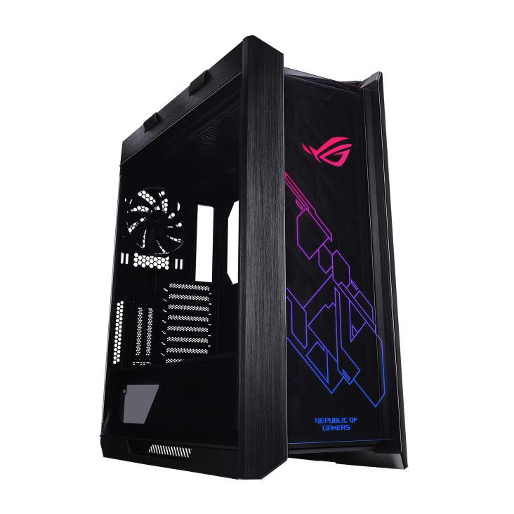 ASUS ROG Strix Helios Gx601 ROG Strix Helios RGB ATX/EATX mid-tower Gaming Case, Aluminum frame, GPU braces, 420mm radiator support and Aura Sync, Black | 90DC0020-B39000 image