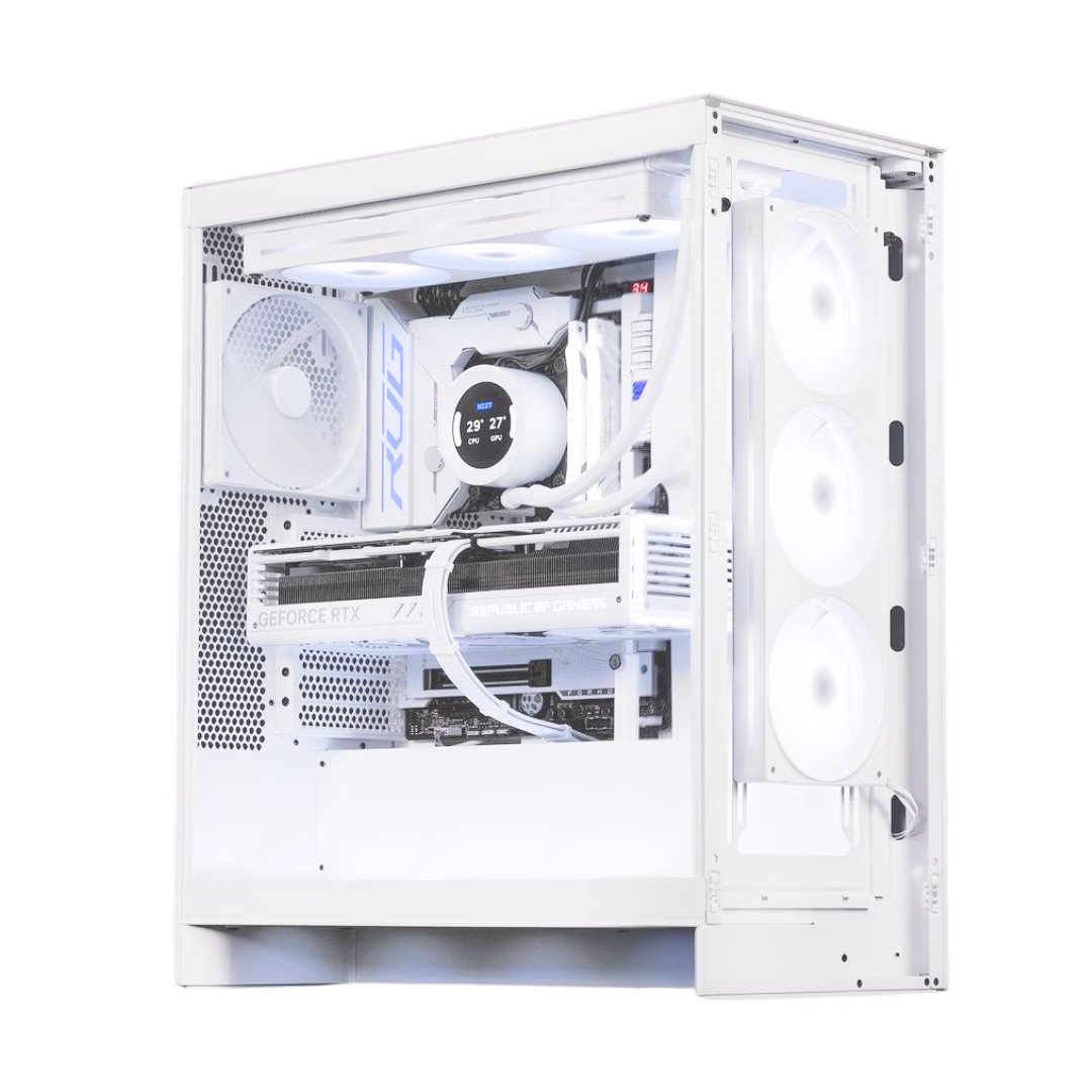 MSI High Air Flow White AMD Gaming PC (Ryzen 9 9950X, 32GB RAM, 4080 16 GB Super, 2TB 990 Pro) thumbnail 2