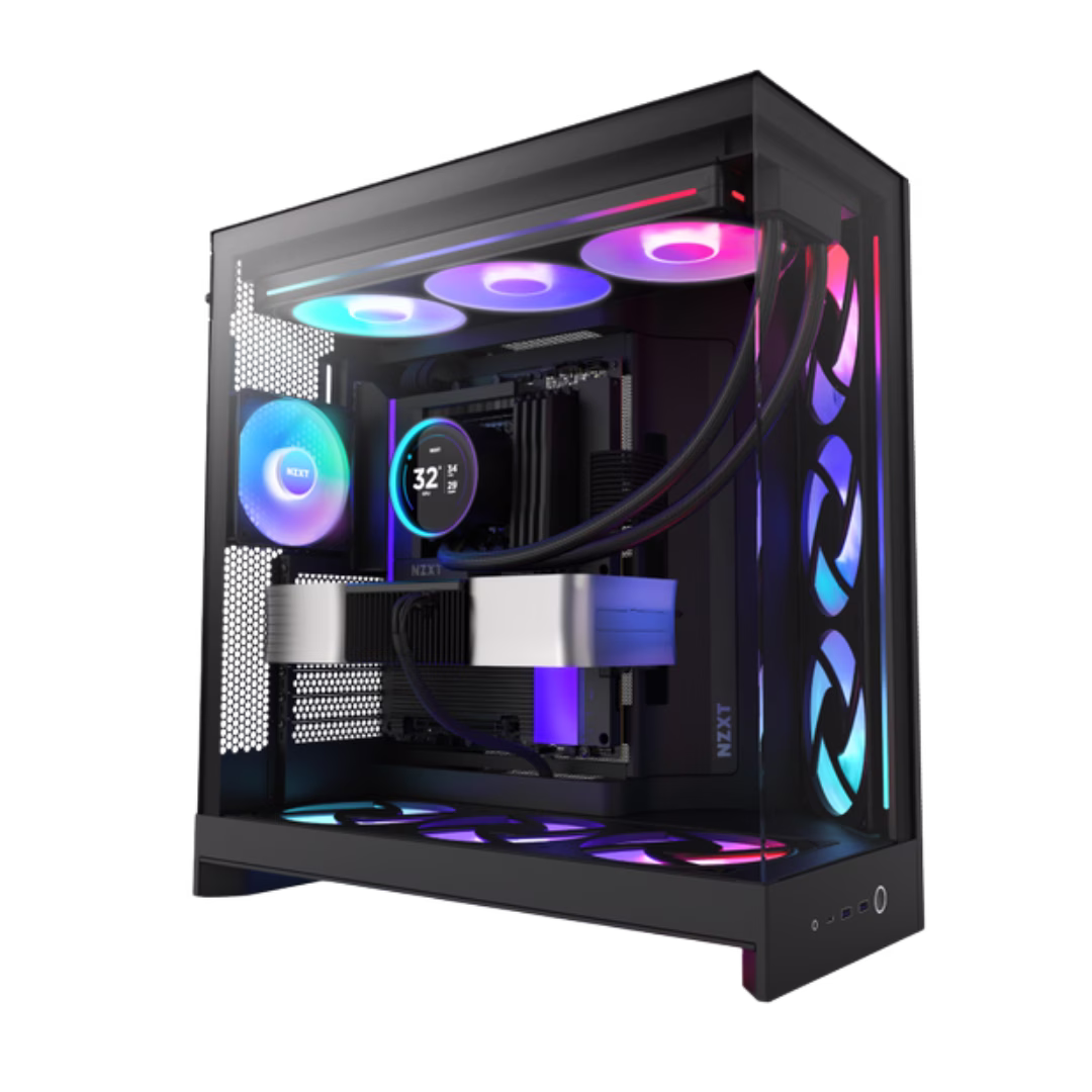 Ultimate Black ROG Gaming & Creator PC: AMD Ryzen 9 9950X3D + ROG ASTRAL LC RTX 5090 32GB, 96GB DDR5 6400MHz RGB, 4TB PCIe 5.0 SSD (14,800 MB/s), 420mm LCD AIO, 1500W Platinum, WiFi 7 – Buy Online