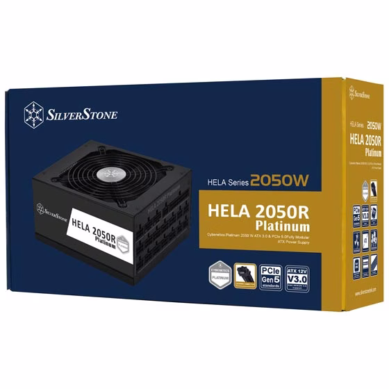 SilverStone HELA 2050R Platinum Fully Modular Power Supply, 2050W Power, Cybenetics Platinum Certified, Active PFC, All Japanese Electrolytic Capacitors, Black | SST-HA2050R-PM – Buy Online