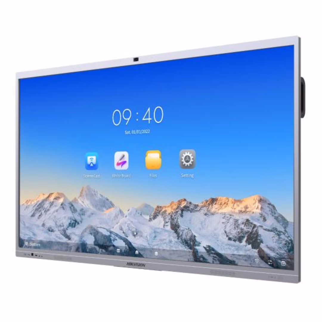 Hikvision DS-D5C98RB/B Hikvision Interactive Flat Panel Display With Web Cam, 98 inch 4K DLED 3840x2160 60 Hz Display, 5 ms, VA Panel, 8GB RAM 128GB ROM, Android 13.0, Up to 50 point multi-touch, EDLA thumbnail 2