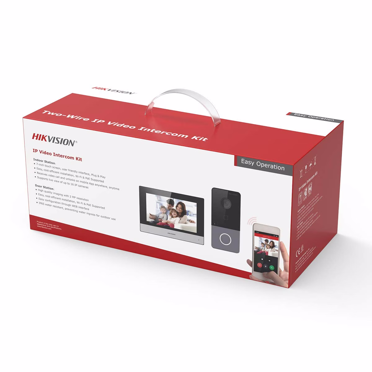 HIKVISION DS-KIS603-P hikvision Video Intercom Villa Door Station Bundle, 7-inch colorful touch screen with resolution 1024 ?? 600, Supports wireless network, Standard PoE thumbnail 3