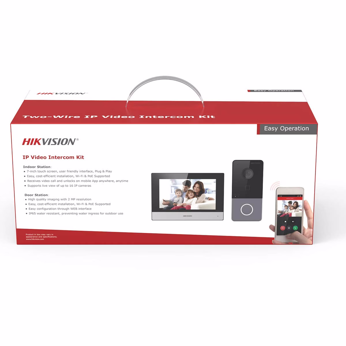 HIKVISION DS-KIS602 hikvision Video Intercom Villa Door Station Bundle, 7-inch colorful touch screen with resolution 1024 ?? 600, Supports wireless network, Standard PoE – Buy Online