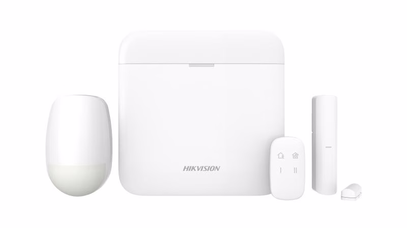Hikvision DS-PWA64-Kit-WB AX PRO Kit, (433MHz) All in One Wireless Intrusion Alarm Kit,  Built in power supply – Buy Online