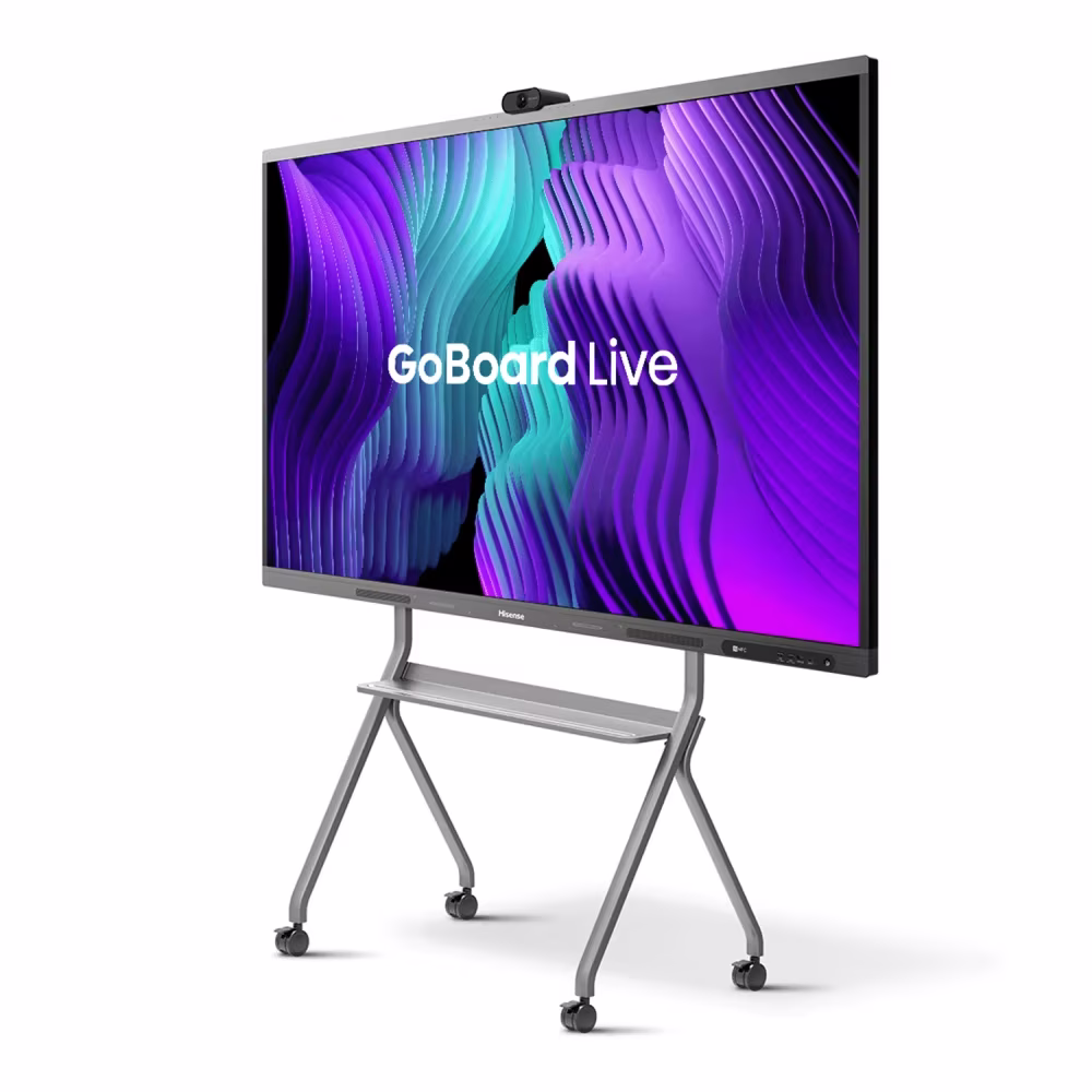 Hisense 75" GoBoard Live - Advanced Interactive Display with Integrated 4K Camera, Direct-Lit LCD Panel with IR Touch, 350nits Brightness, Dual 15W Speakers with 20W Sub, 3x HDMI/ USB-C | HS-75MR6DE thumbnail 2