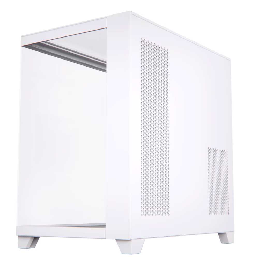 AceGeek Horizon Type-C Dual Chamber Panoramic Tempered Glass ATX Mid Tower Gaming Computer Case White | AG-HORIZON-WT thumbnail 6