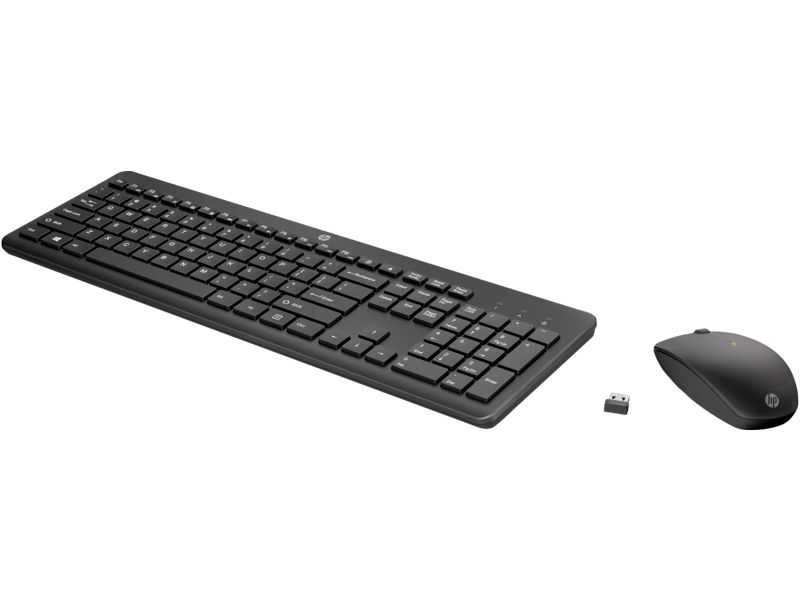 HP 230 Wireless Keyboard and Mouse Combo Set, 1600 Dpi, English Arabic, Black | 18H24AA#ABB thumbnail 2