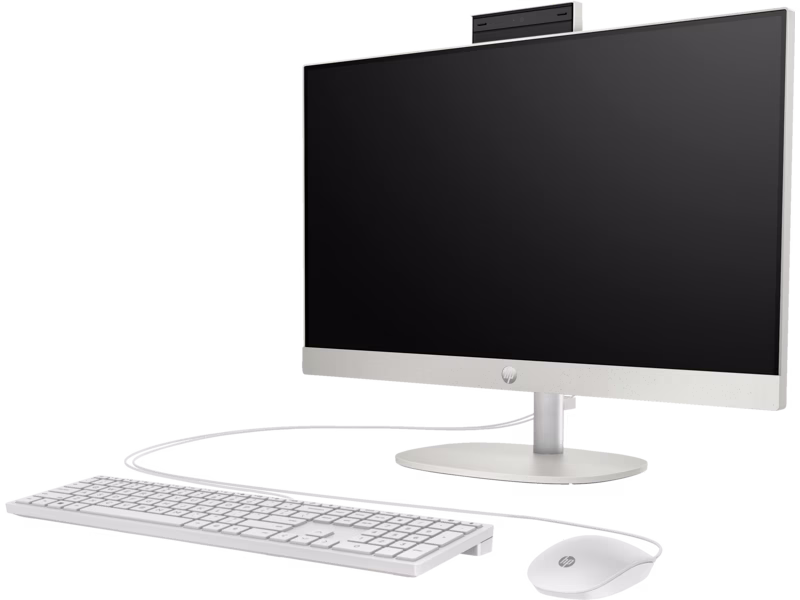 HP All-in-One 24-cr0123nh PC, Intel Core i5 1335U 13th Gen, 8 GB DDR4, 512 GB NVMe SSD, 99% sRGB, Intel Iris X Graphics,  1 HDMI-out 1.4, Shell white | 91A41EA – Buy Online