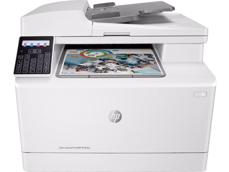 HP MFP M183FW Color LaserJet Pro Wireless All-in-One Laser Printer | 7KW56A thumbnail 2